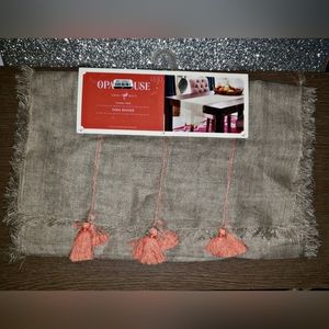 Opalhouse 14"x72" table runner with fringe